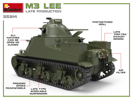 1/35 Mini Art - M3 Lee Late Production Tank - 35214