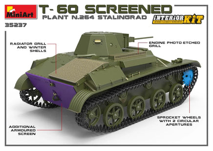 1/35 Mini Art - T-60 Screened (Plant No.264 Stalingrad) - 35237 - MPM Hobbies