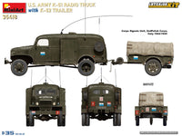 1/35 Mini Art - US Army K-51 Radio Truck With K-52 Trailer - 35418