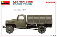 1/35 Mini Art - 1.5T 4×4 G506 Cargo Truck - 38064