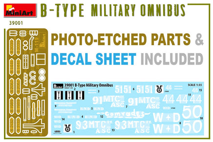 1/35 Mini Art B-Type Military Omnibus - 39001