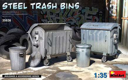 1/35 Mini Art - Steel Trash Bins - 35636
