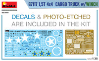 1/35 Mini Art - G7117 1.5T 4x4 Cargo Truck w/Winch - 35389