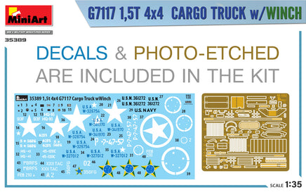 1/35 Mini Art - G7117 1.5T 4x4 Cargo Truck w/Winch - 35389