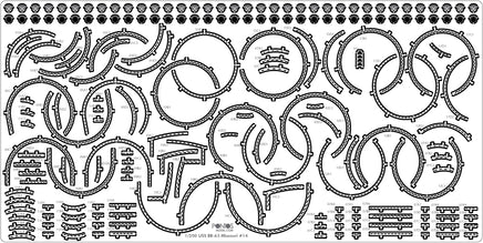 1/200 Pontos Model USS BB-63 Missouri 1945 Detail Up Set (20B Deck Blue Deck) 23002F1
