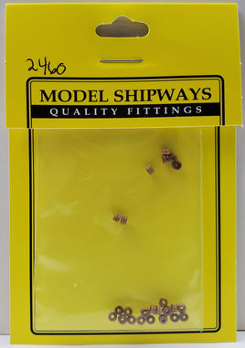 Model Shipways - 2.5mm Walnut Bullseye 24 pcs - 2460 - MPM Hobbies