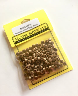 Model Shipways - 3/16" (5mm) Walnut Deadeye 150 pcs - 340BW - MPM Hobbies