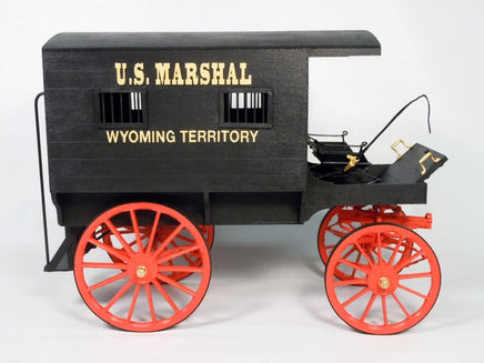 1/12 Model Trailways U.S. Marshal’s Jail Wagon 1885 Wyoming Territory - 6010