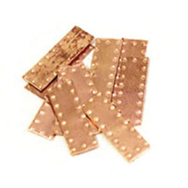 Model Shipways - 7 x 18mm Dimpled Copper Plate 50 pcs - 979 - MPM Hobbies