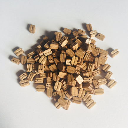 Model Shipways - 1/4" (7mm) Walnut Double Sheave Block 150 pcs - 311BW