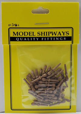 Model Shipways - 5/8" (16mm) Walnut Belaying Pin 40 pcs - 381 - MPM Hobbies