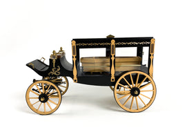 1/12 Model Trailways 1895 Horse-Drawn Hearse Wagon - 6009