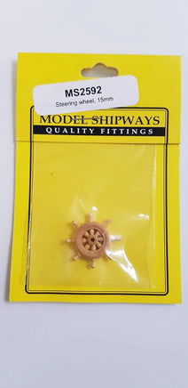 Model Shipways - 19/32" (15mm) Rim Dia. Boxwood Helm 1 pc - 2592 - MPM Hobbies