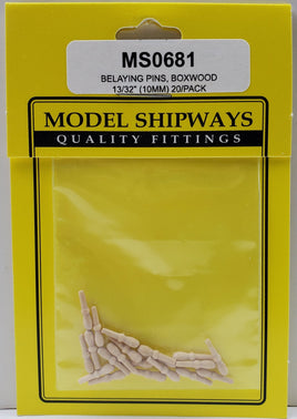 Model Shipways - 13/32" (10mm) Boxwood Belaying Pin 40 pcs - 681