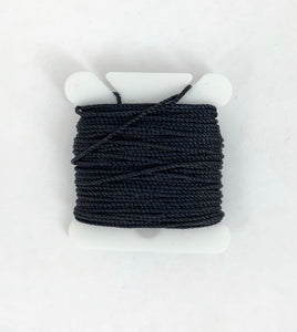 Model Shipways - 0.028" x 10yds Black Bead Cord Jewelry Nylon - 1211
