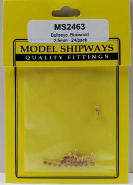 Model Shipways - 2.5mm Boxwood Bullseye 24 pcs - 2463 - MPM Hobbies