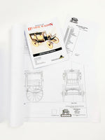 1/12 Model Trailways 1895 Horse-Drawn Hearse Wagon - 6009