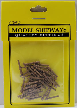 Model Shipways - 9/16" (14mm) Walnut Belaying Pin 40 pcs - 380 - MPM Hobbies