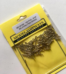 Model Shipways - 5/16" (8mm) Brass Belaying Pin 150 pcs - 410B - MPM Hobbies