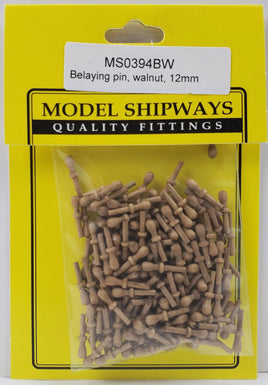 Model Shipways - 15/32" (12mm) Walnut Belaying Pin 150 pcs - 394BW - MPM Hobbies