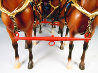 1/12 Model Trailways Four Horse Hitch + Harness w/o Horse - 6023