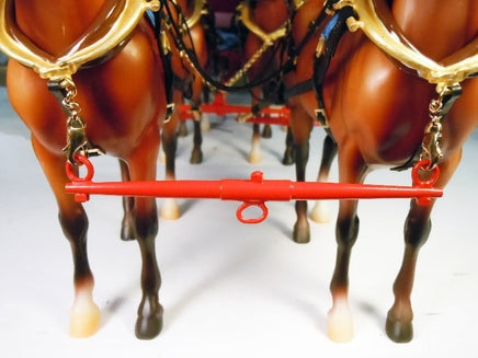 1/12 Model Trailways Four Horse Hitch + Harness w/o Horse - 6023