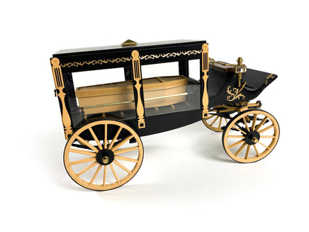 1/12 Model Trailways 1895 Horse-Drawn Hearse Wagon - 6009