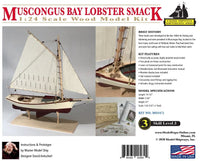 1/24 Model Shipways Muscongus Bay Lobster Smack - 1472