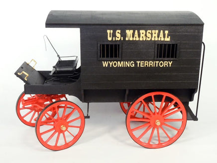 1/12 Model Trailways U.S. Marshal’s Jail Wagon 1885 Wyoming Territory - 6010