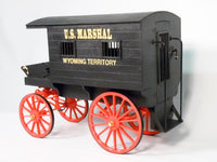 1/12 Model Trailways U.S. Marshal’s Jail Wagon 1885 Wyoming Territory - 6010