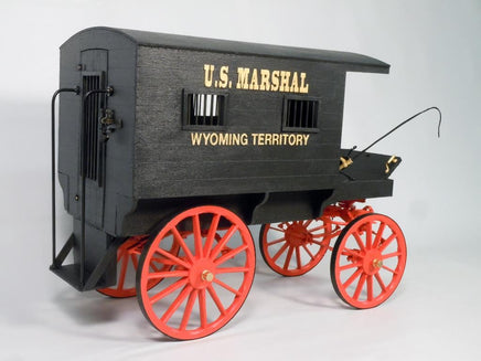 1/12 Model Trailways U.S. Marshal’s Jail Wagon 1885 Wyoming Territory - 6010