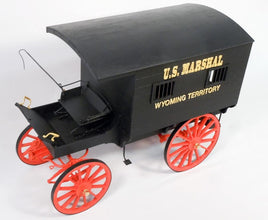 1/12 Model Trailways U.S. Marshal’s Jail Wagon 1885 Wyoming Territory - 6010