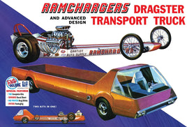 1/25 MPC Ramchargers Dragster & Transporter Truck 970 - MPM Hobbies
