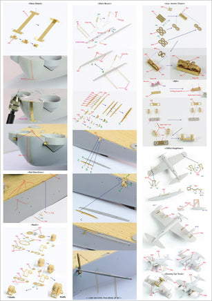 1/200 Pontos Model USS BB-61 Iowa 1944 Detail up set (20B Deck Blue Deck) 23005F1