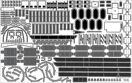 1/200 Pontos Model USS BB-61 Iowa 1944 Detail up set (20B Deck Blue Deck) 23005F1