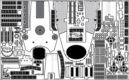 1/200 Pontos Model USS BB-61 Iowa 1944 Detail up set (20B Deck Blue Deck) 23005F1