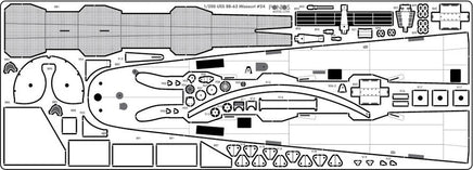 1/200 Pontos Model USS BB-61 Iowa 1944 Detail up set (20B Deck Blue Deck) 23005F1