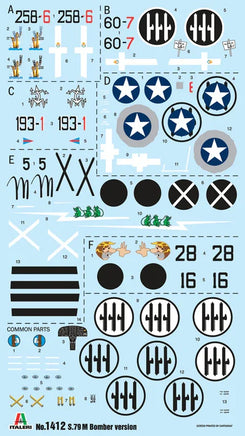 1/72 Italeri S.79 Sparviero Bomber Version 1412