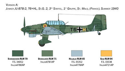 1/48 Italeri Junkers JU-87B Stuka 2807 - MPM Hobbies