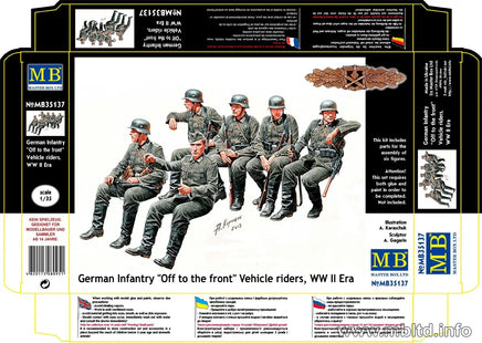 1/35 Master Box German Infantry "Off to the Front" Vehicle Riders 35137