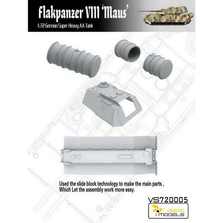1/72 Vespid Flakpanzer VIII Maus German Super Heavy AA Tank 720005