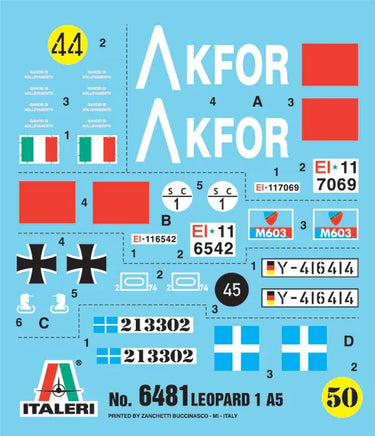 1/35 Italeri Leopard 1 A5 6481