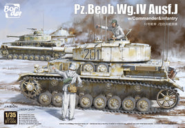 1/35 Border Model Pz.Beob.Wg. IV Ausf. J w/Commander&Infantry BT006