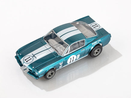 AFX Mega G+ 1965 Shelby Mustang GT350R Mark Donohue Blue/White 22071
