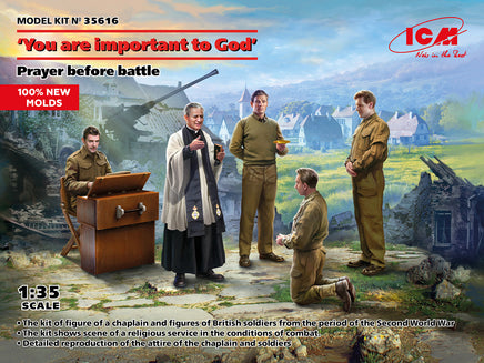 1/35 ICM You are Important to God' Prayer Before Battle Figure Set 35616
