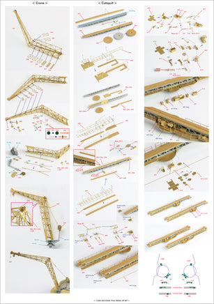 1/200 Pontos Model USS BB-61 Iowa 1944 Detail Up Set (No Wooden Deck) 22004F1