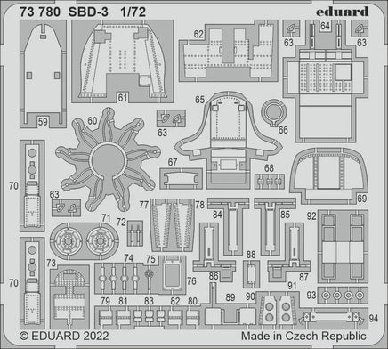 1/72 Eduard SBD-3 for FLYHAWK 73780