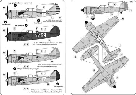 1/48 Mikro Mir Lavochkin La-11 Soviet Fighter 48-006