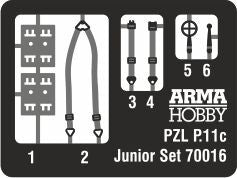 1/72 Arma Hobby PZL P.11C Kresy Model Kit 70017