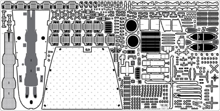 1/350 Pontos Model USS BB-63 Missouri Circa 1991 Detail Up Set 37018F1